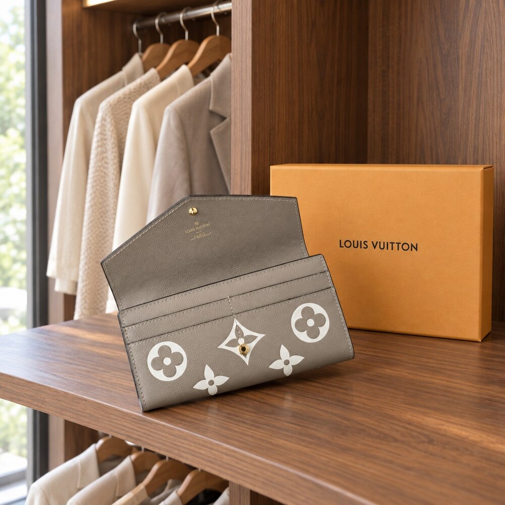 Louis Vuitton Sarah Wallet in Giant Monogram Empreinte Leather - Picture 6 of 6